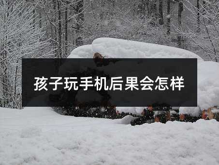 孩子玩手机后果会怎样