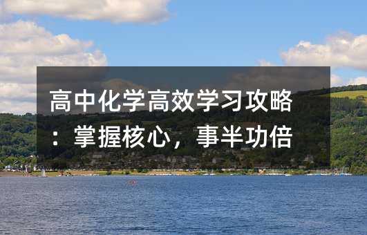 ���л�ѧ��Чѧϰ���ԣ����պ��ģ��°빦��