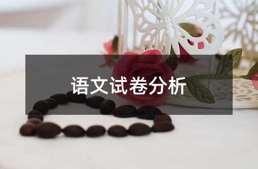 语文试卷分析